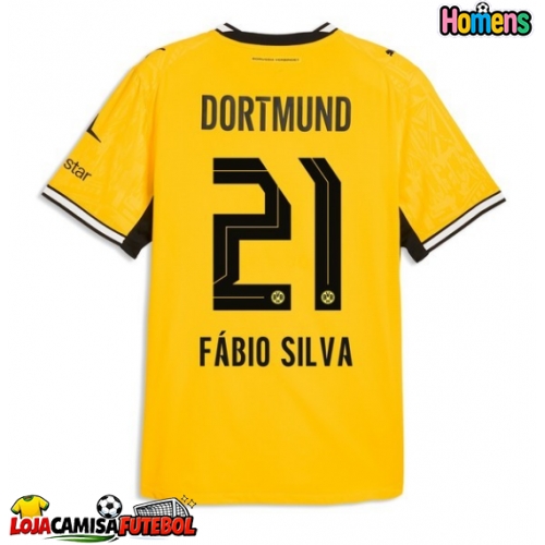 Camisa de Futebol Borussia Dortmund Fabio Silva #21 Equipamento Principal 2026-27 Manga Curta